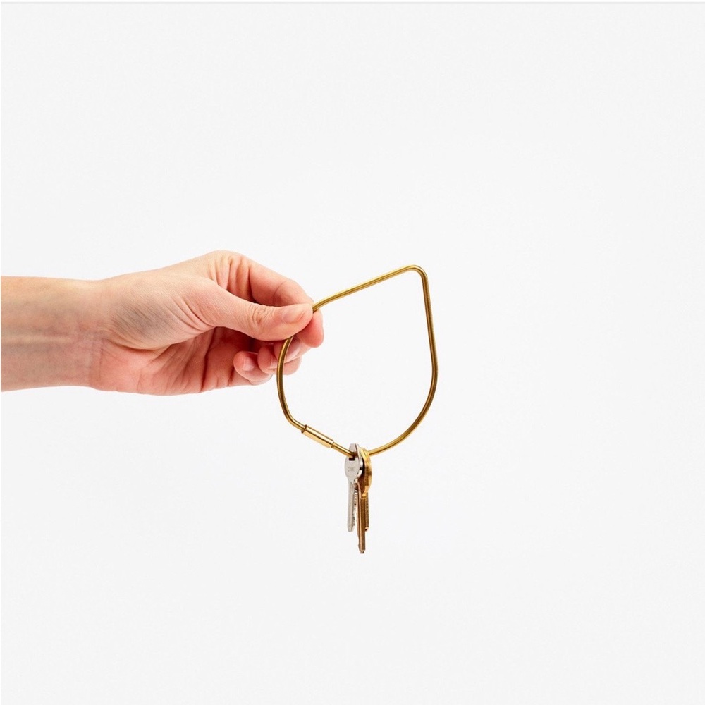 Contour Key Ring – Brass